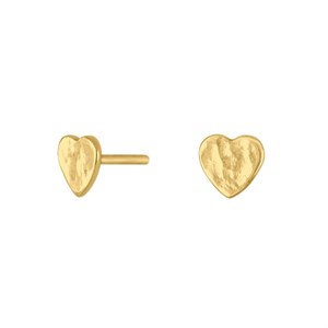 Nordahl Jewellery - CHARM52 ørestikker i forgyldt m. hjerte | 30257435900